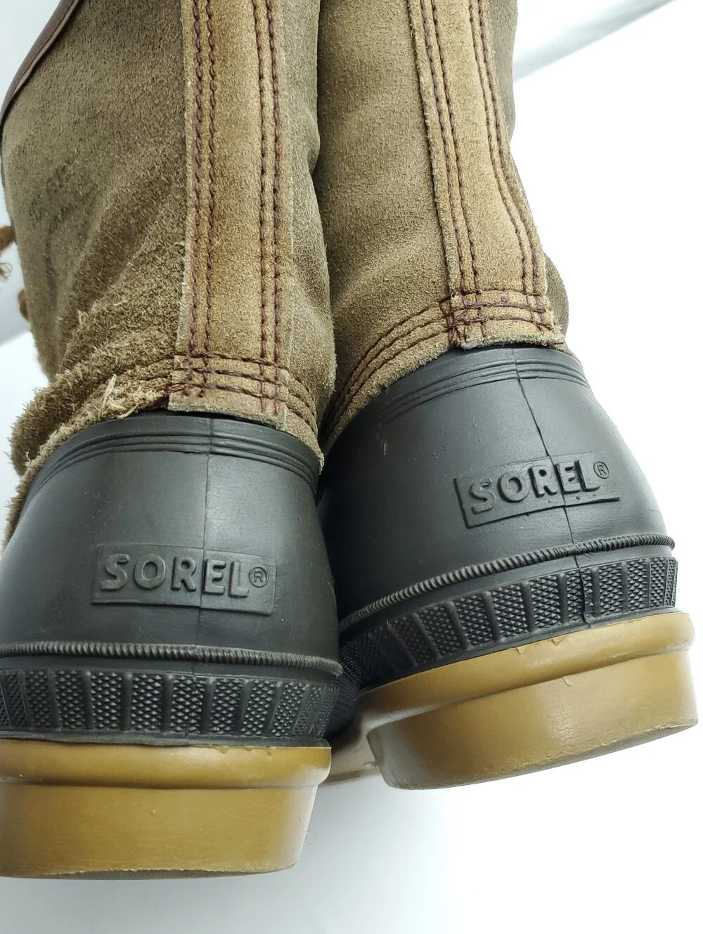 Vintage Sorel Kaufman Ice Pac Waterproof Suede Duck Winter Snow Boots Size 10